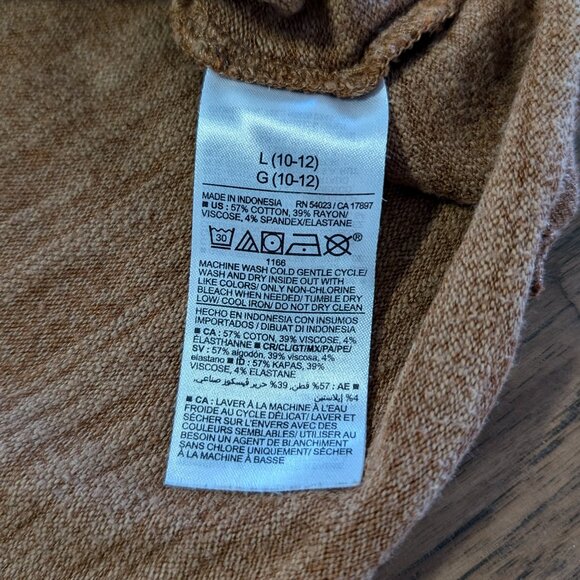 Old Navy kids cropped cardigan V neck button up size Large 10-12 - Picture 9 of 9